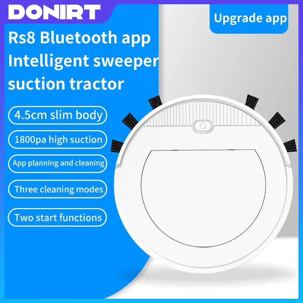 

2024 NEW 5-in-1 Wireless Mobile Phone APP Remote Control Smart Robot Vacuum Cleaner Super Quiet Cleaning Sweeper Home Office