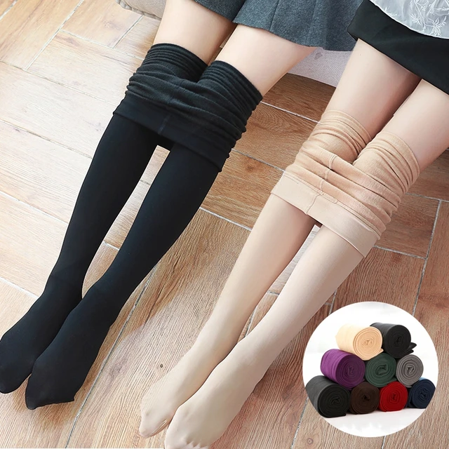 Velet Thickening Leggings For Women Thick Warm Stocking Legging Charcoal  Fleece Elastic Pants Winter Warm Leggings