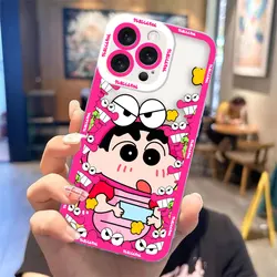 Transparent Cartoon Crayon - Shin Chan Phone Cover for OPPORENO105G (NCCLR01)