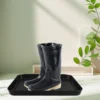 3pcs Shoe Tray Waterproof Nonslip Multipurpose Black Low Profile Thin Drip Tray Outdoor Mat Plastic Boot Large Trays 4