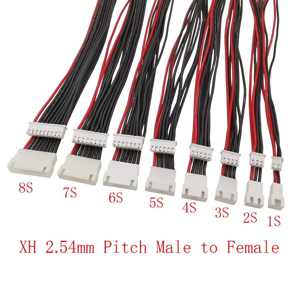 Détail des connecteurs 2 à 9 broches pour batterie RC, emballage individuel