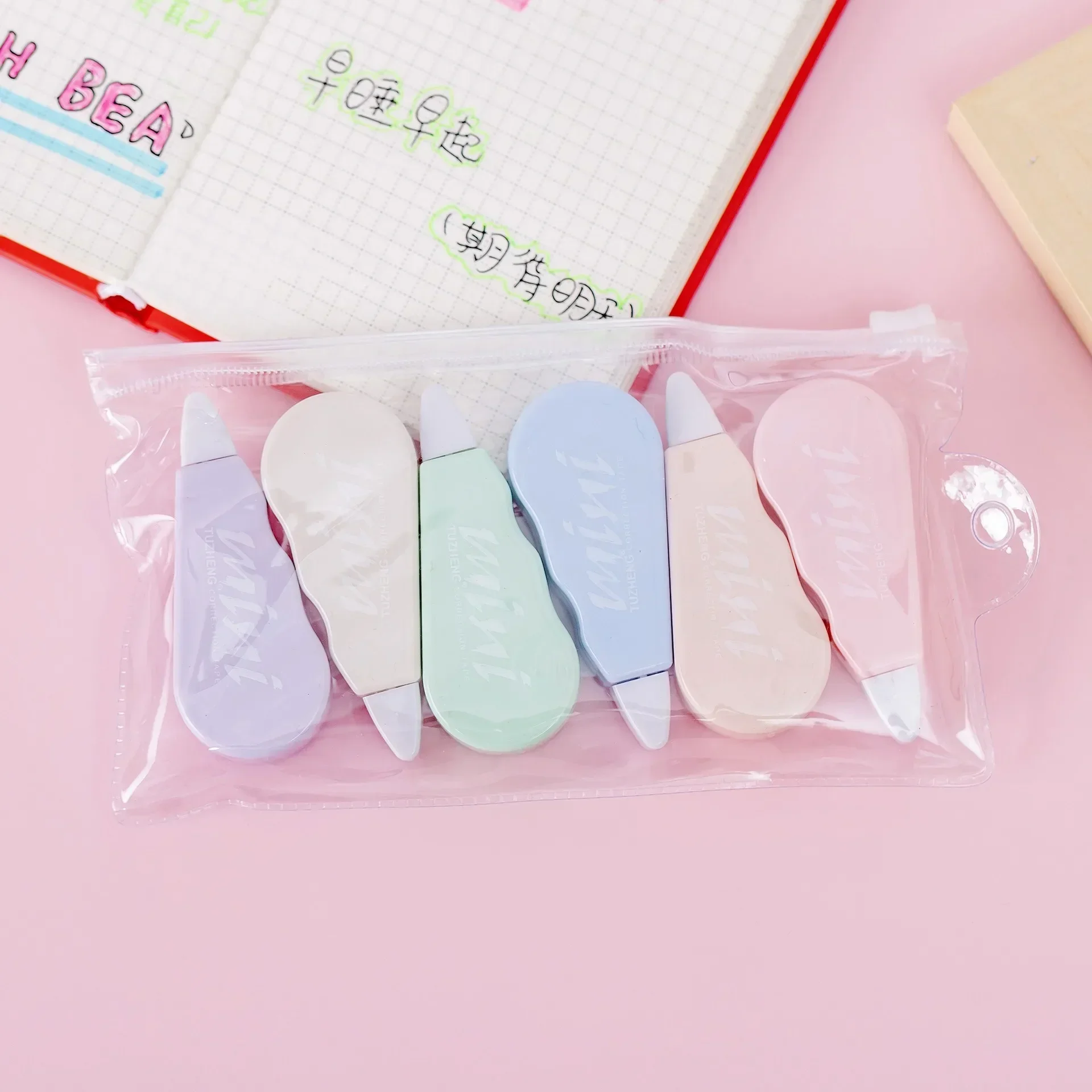 Tape Corrector Sweet Things for School Kawaii Stationery Ribbon Corrector Tape Putty XZD01 6PCS correction tape