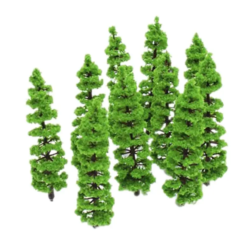 1/100 1/150 1/200 Green Scenery Plant Model Cedar Trees Diorama Miniatures Cedar Trees Model for Scenery Plant