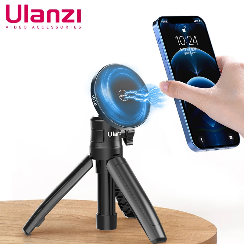 Ulanzi-R101 맥세이프 1/4 스크류 마운트 홀더, 아이폰 13, 12 미니, 12, 12 프로, 12 프로 맥스용, 마그네틱 휴대폰 홀더