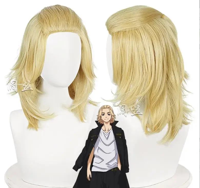 

Tokyo Revengers Manjiro Sano Cosplay Wig Short Light Blond Wig Men Wigs Synthetic Hair Heat Resistant