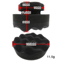 Detailing Brush Tire Shine Hex Grip Dressing Applicator Round Washable Car Foam Sponge Reusable Tire Cleaner for Auto Washing 2