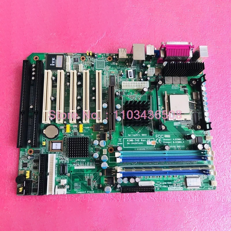 

For Advantech Industrial Computer Mainboard With 2 Isa Slots AIMB-742 AIMB-742VE A2