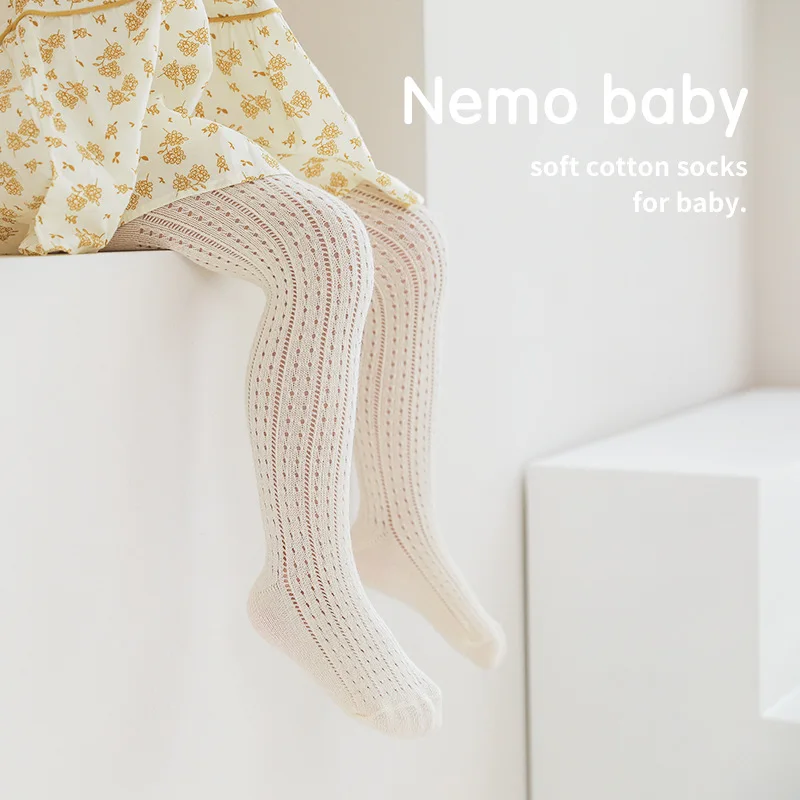 Summer Girls Tights Mesh Pantyhose for Kids Toddler Stocking Clothes for Newborns White Fishnet Pants Children Goods