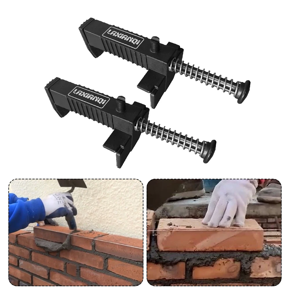 Brick Liner Durable Anti-Skid Brick Line Runner Line Clip Wire Drawer Bricklaying Tools for Fixture Building Construction Tool brick liner brick liner clips