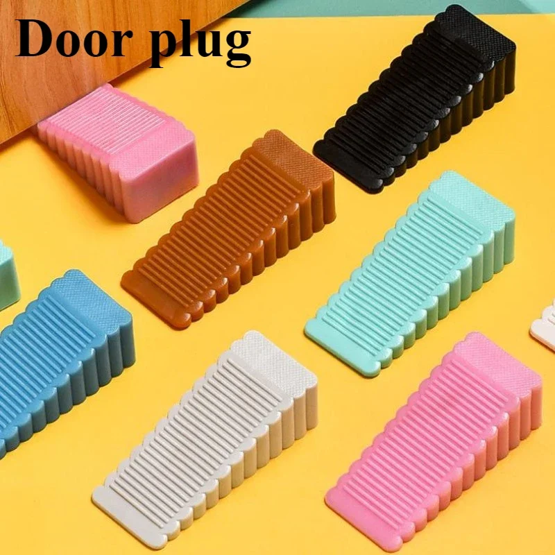 1PCS Safety Silicone Door Stop Stoppers Block Wedge Doorstops Door Stopper Home Office Rear Retainer Anti-collision Stop