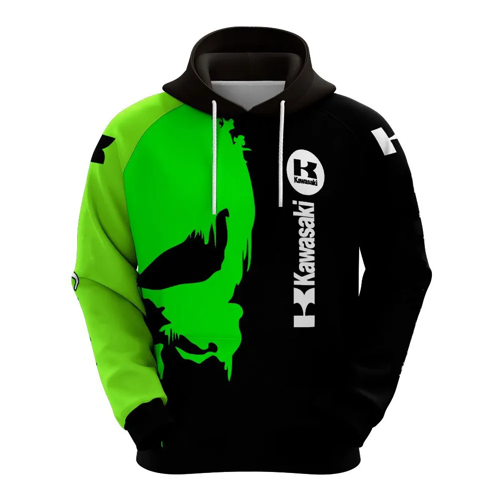thumbnail image 1 of Sudadera con capucha con estampado 3D de calavera y motocicleta para hombre, sudadera para andar en motocicleta al aire libre, sudadera informal de calle para hombre, sudadera deportiva, 1 of 4