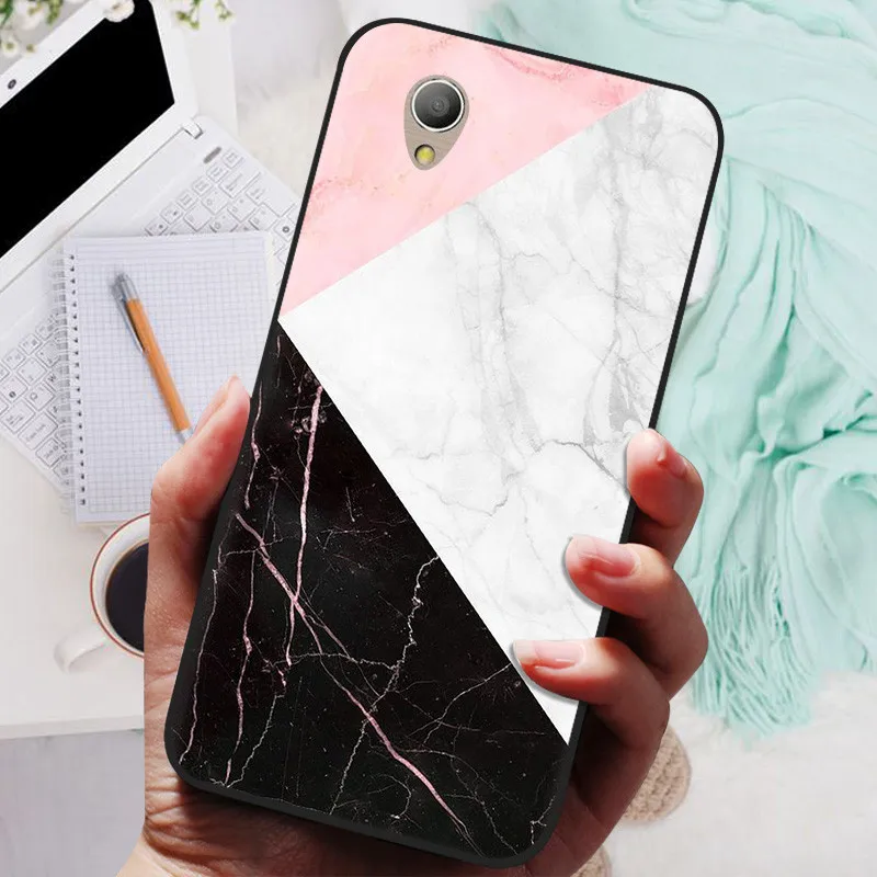 Lion & Wolf Design Black Silicone Soft Back Cover - Protective Shell Case