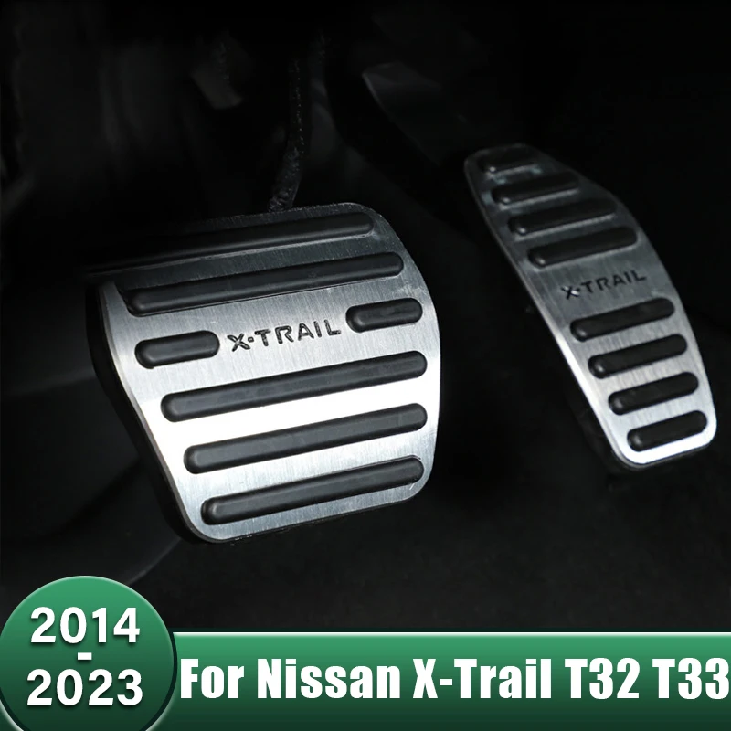 

Car Foot Accelerator Brake Pedals Cover Nop-Slip Pads For Nissan X-Trail T32 T33 X Trail Xtrail 2014-2019 2020 2021 2022 2023