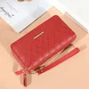 Long Women's Wallet Female Purses Tassel Coin Purse Card Holder Wallets Double Zipper Pu Leather Clutch Luxury Money Phone Bag 4