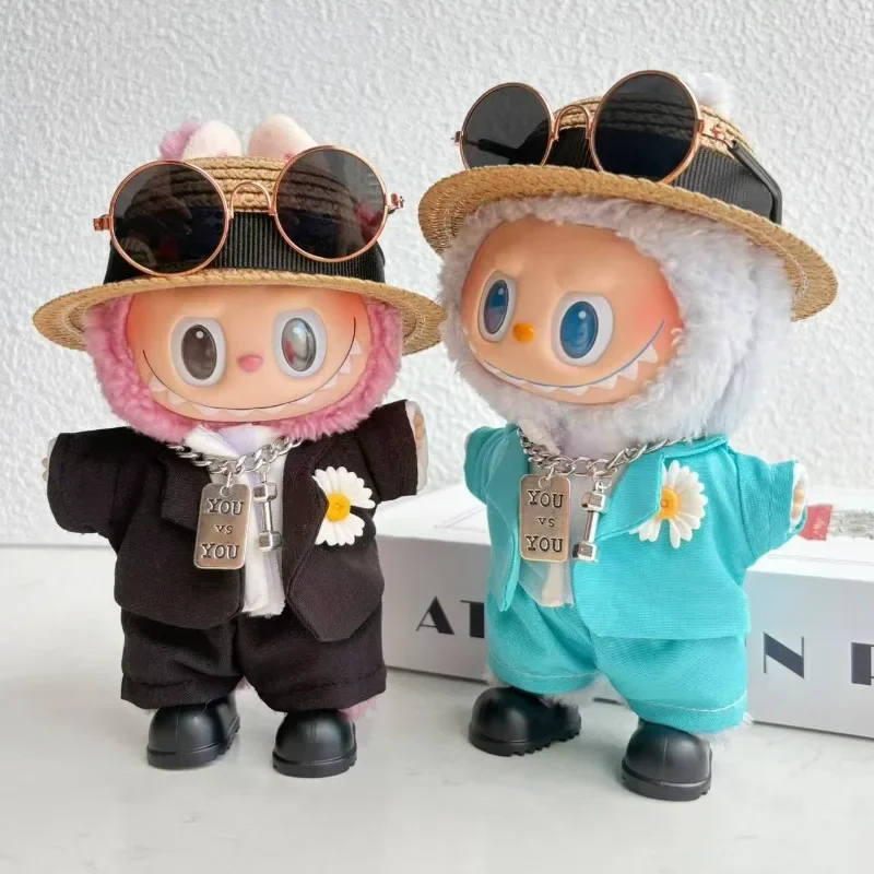 Title Labubu G-Dragon Baby Clothes – 17cm Doll Cute Suit Frock Accessories 2 Title Labubu G-Dragon Baby Clothes – 17cm Doll Cute Suit Frock Accessories 2