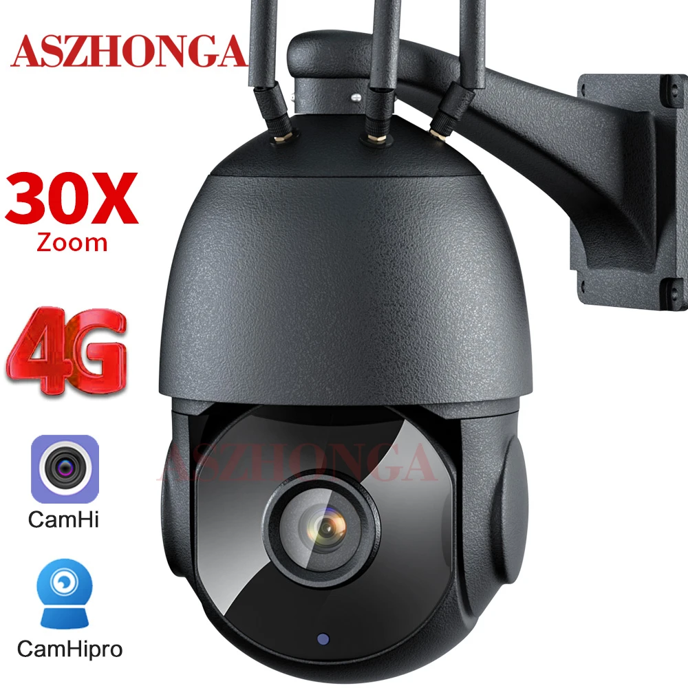 5mp 3g 4g Sim Card Security Ip Camera 30x Zoom Wireless Outdoor Hd Ptz