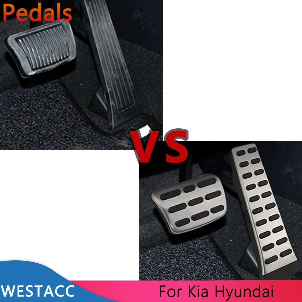 Car Accessories Car Pedals Pedal Cover Car Gas Brake Pedals Cover for Hyundai Sonata Santa Fe Tucson IX35 I40 Elantra for Kia Sorento Sportage Optima K3 K5 2010-2015