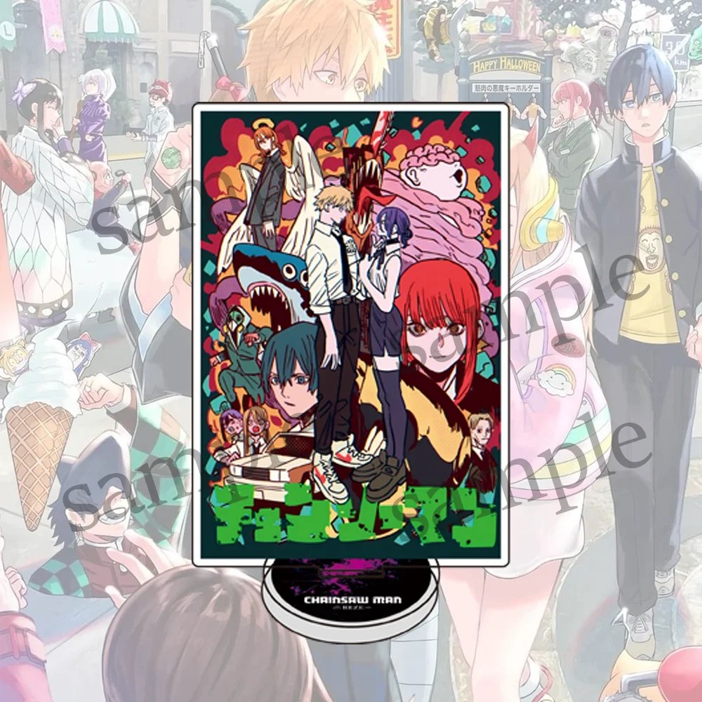 2025 Chainsaw Man Acrylic Stand Figure Desktop Decoration - Cute Cartoon Ornament