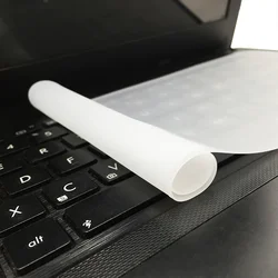 Cubierta protectora para teclado de portátil, protector de silicona transparente a prueba de polvo, 10, 11, 12, 13, 14, 15 y 17 pulgadas