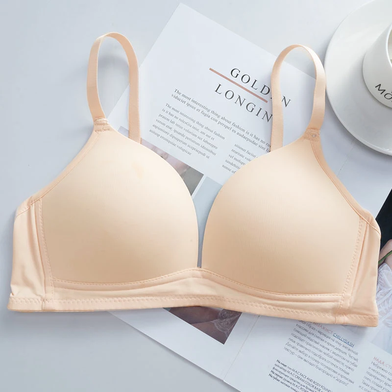 Maternity Large Size Nursing Bra Without Wire Rims Simple Solid Color Underwear Breathable Cotton Soft Maternity Underwear 3