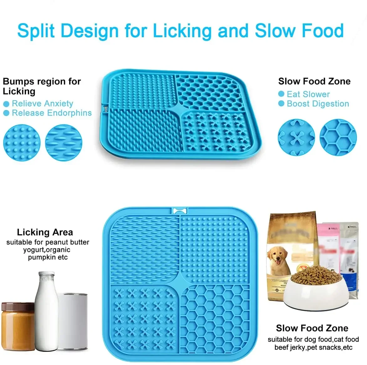 Se1bfa5528d444e5aa6aef8d6fb6ad09fJ.jpg 4in1 Dog Licking Mat Split Puzzle Designed Healthy Slowly Feeding Relief Anxiety Safe Material Washable Feeder Pad Pet Supplies