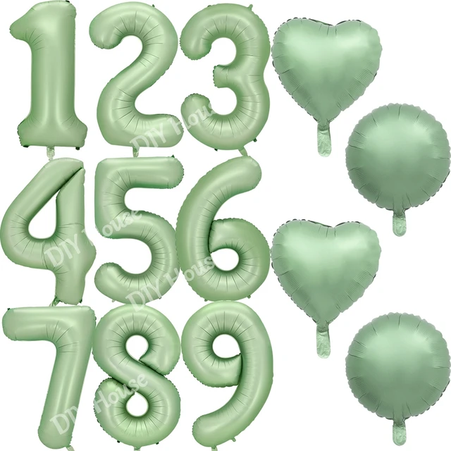 Set, Palloncino 30° Compleanno Verde Decorazione Compleanno 30