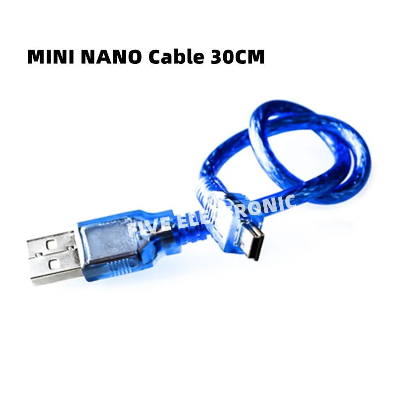 

USB Printer Blue Data Cables For Aarduno 2560 UNO/Mini Nano/Micro DUE/USB Extension Cable 30cm/50cm/100cm