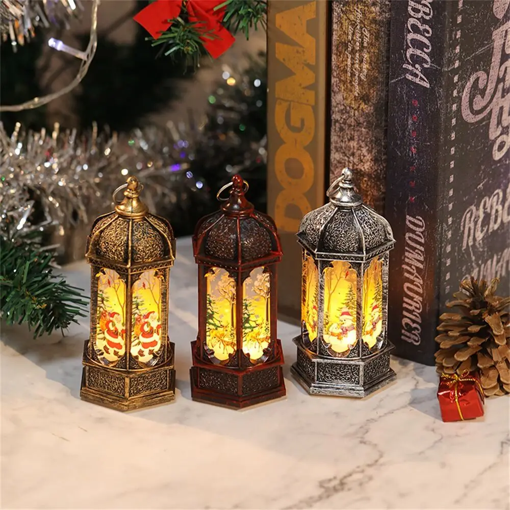 1 Veilleuse De Noël, Lampe À Main De Noël, Lanterne Suspendue D