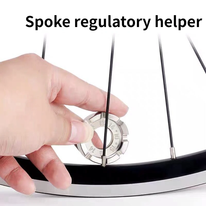 Bicycle spoke bar 6-port handle wire wrench spoke regulator regulator Motorcycle bicycle universal tool maintenance tool
