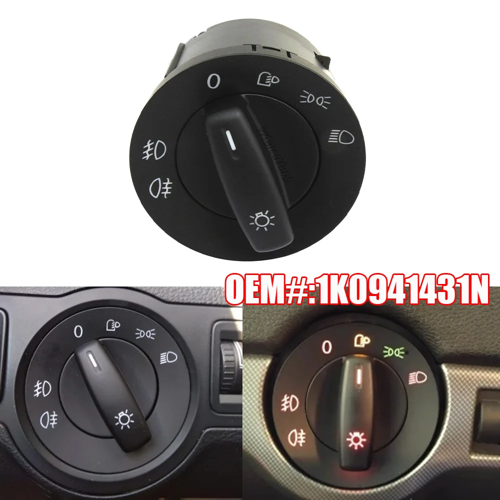 Joli de commande de bouton de lampe antibrouillard pour sauna, VW  Volkswagen Golf 5, 6 Caddy, Jetta, Touran, Passat Gods CC, verrerie  0941431AS, 0941431N - AliExpress