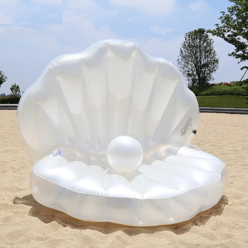 

Swimming Pool Inflatable Water Mattress Toys Bathing Mattress Rubber Ring Shell Kayak Boat Ring