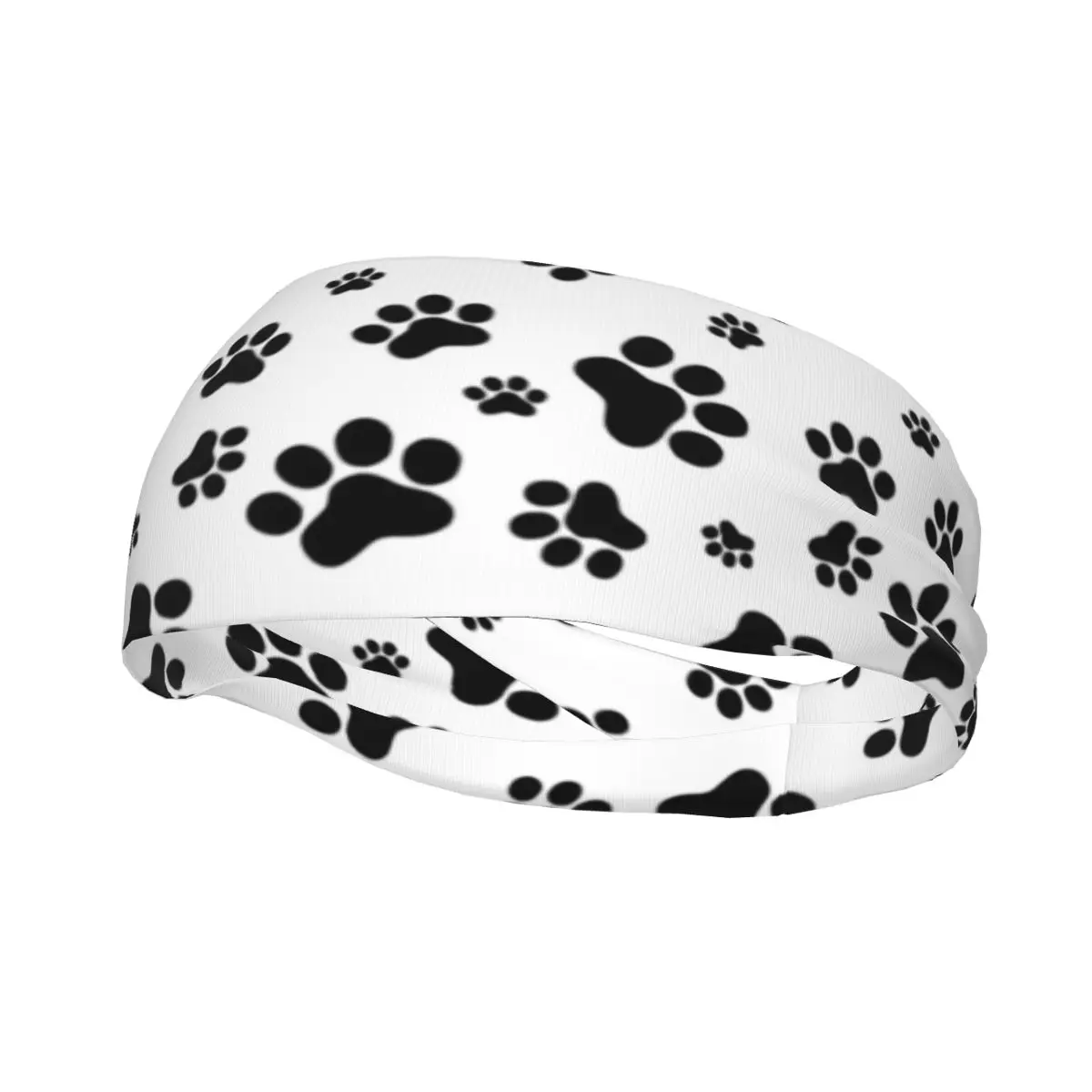 

Cute Animal Paw Pattern Sweatbands Stretch Running Sweat Headband for Unisex Non Slip Hair Bandages Jogging Yoga Hair Turban