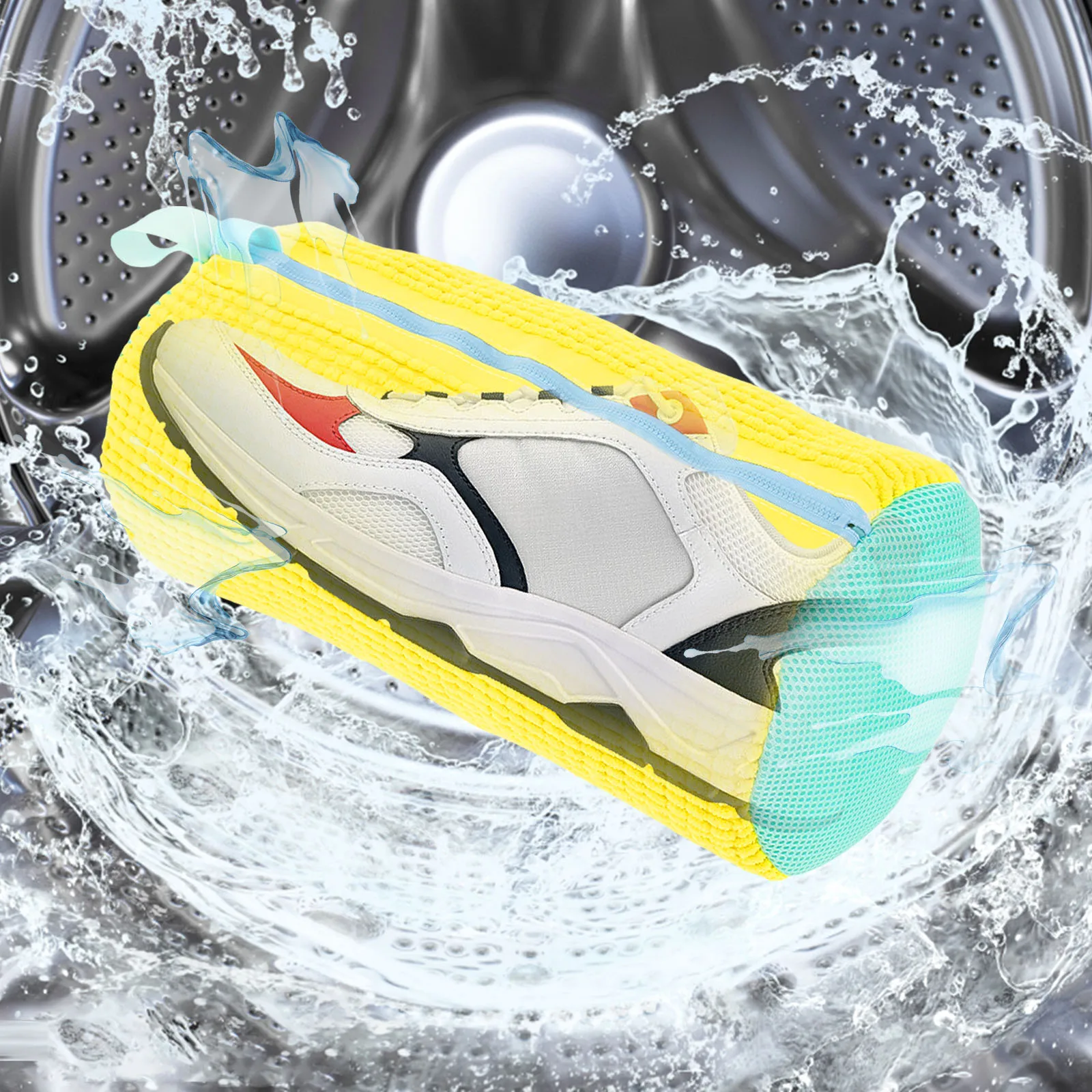 1/2PCS Shoe Washing Bag Cotton Laundry Net Fluffy fibers Easily remove dirt Shoes  Washing Bags Anti-deformation Organizer 3