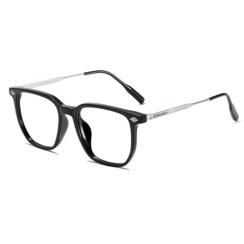 F·DRACON TR90 Eyeglass Frame Business Box Men's Eyeglass Frame Protective Black Frame Optical Prescription Glasses Women 8131