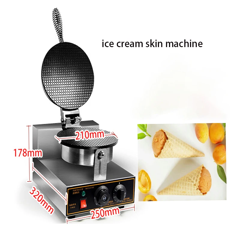 Home ApplianceCommercial Sweet Snack Ice Cream Waffle Cone Maker Non stick Waffle Cones Bowls Maker waffle iron cone machine 21 pcs kid toys roadblock sand table model cone signs for kids simulation roadblocks traffic mini obvious cones fitness