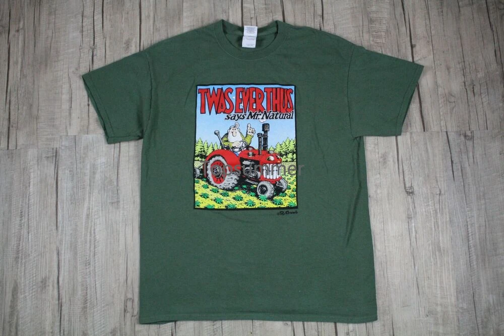 

Vintage Y2K Keep On Truckin Robert Crumb Mr. Natural Green Shirt Medium
