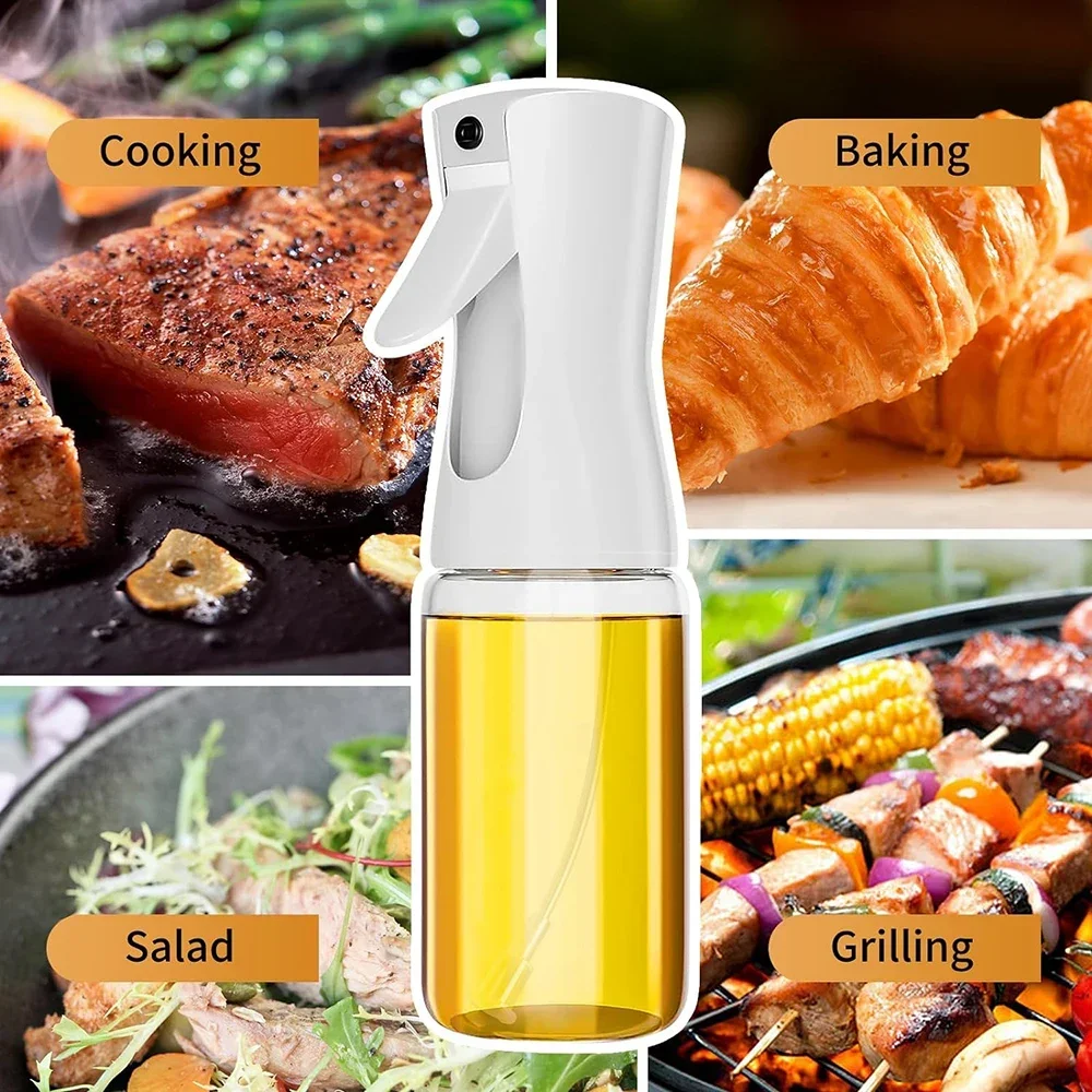 200/300/500ml Oil Spray Bottle Camping BBQ Cooking Kitchen Baking Olive Oil Dispenser Vinegar Air Fryer Sprayer Salad Gadgets