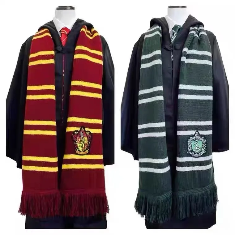 Porter Animation Scarf Gryffindor Student Campus Hufflepuff Hermione University Emblem Handsome Halloween Assembly Gift scarf accessories knitting scarf