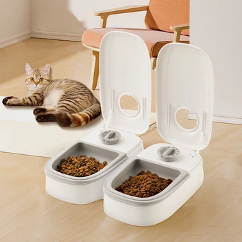 Automatic Smart Pet Feeder Food Dispenser Cats Kitten Little Dogs Feeder Timed For Wet Dry Food 48 Hour Timed Pet Products