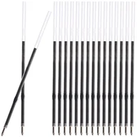 100 Pcs 07mm Black Office Push-button Ballpoint Pen Refill 100pcs Neutral Refills Portable Decor Filling Gel Fine 2