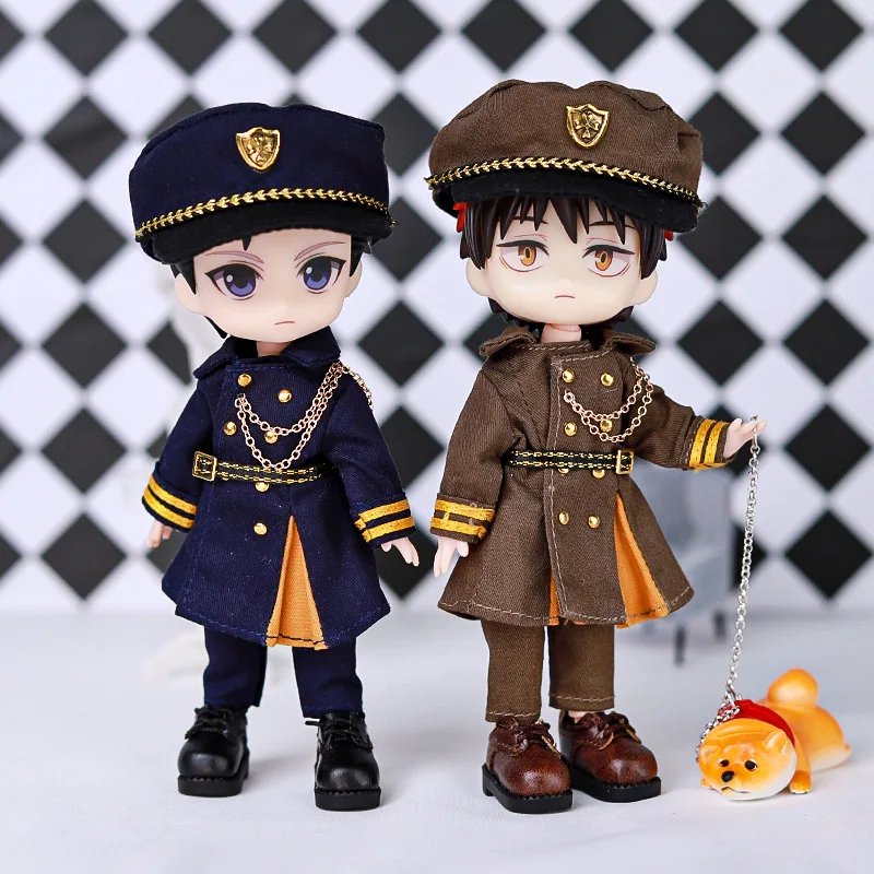 Ob11 Doll Skirt Style Uniforms Coats Clothes Doll Military Overcoat With Belt For Molly , Ymy, P9, Gsc, Obitsu11 ,Ufdoll,1/12bj 4