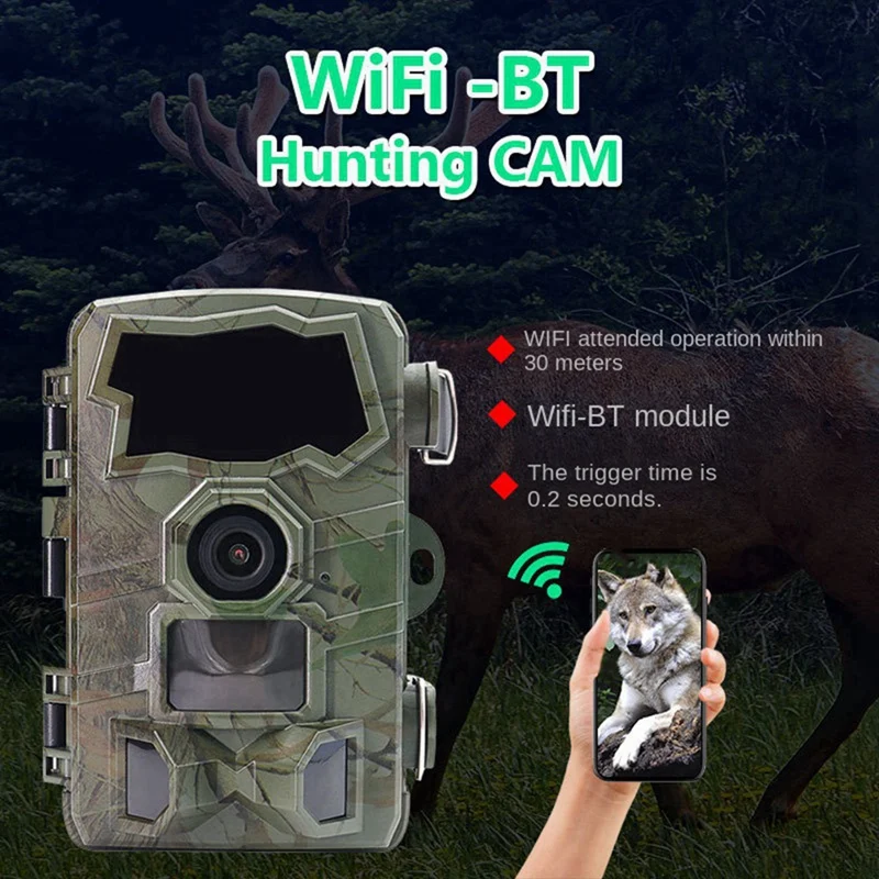 

Infrared Night Vision Camera Outdoor Wild Animal Wifi Hunting Camera Trail Camera