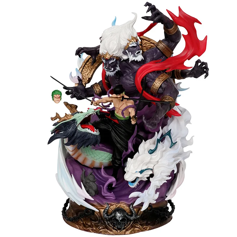 

Hot One Piece 21.5cm Anime Figure Hell Zoro Decoration Doll Action Figurine PVC Statue Model Collectible Boy Birthday Toy Gift