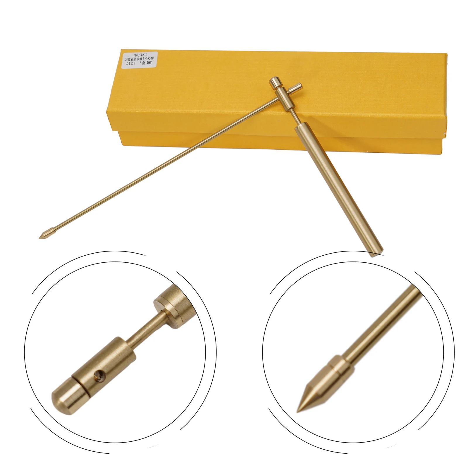 

1PCS 99.9% Pure Copper Dowsticks 21 Cm Hand Length Gold For Treasure Hunting Divination Water Rods Tools Metal Detectors