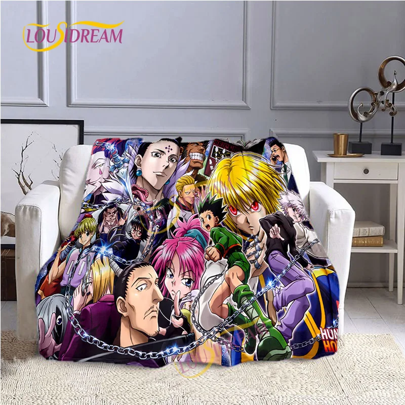 HUNTER��HUNTER 3D Anime Japanese cartoon Blanket  Decoration Thin Sheet Sofa Set Home TV Blanket Office Casual  Throwing Blanket