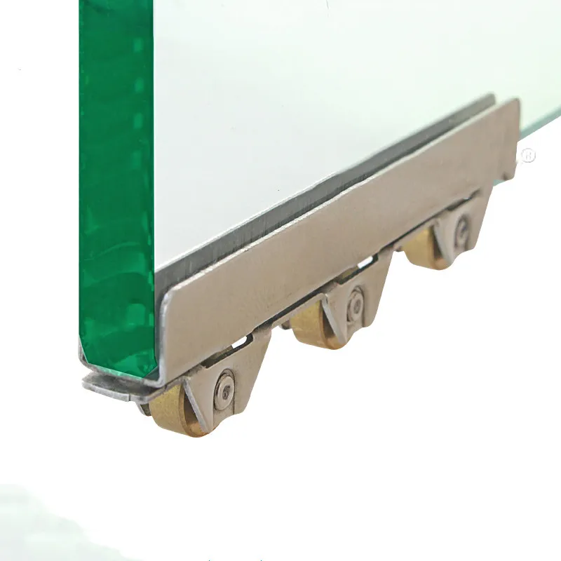Frameless Glass Sliding Door Wheel Clamp Pulley Shower Cab 5-10mm