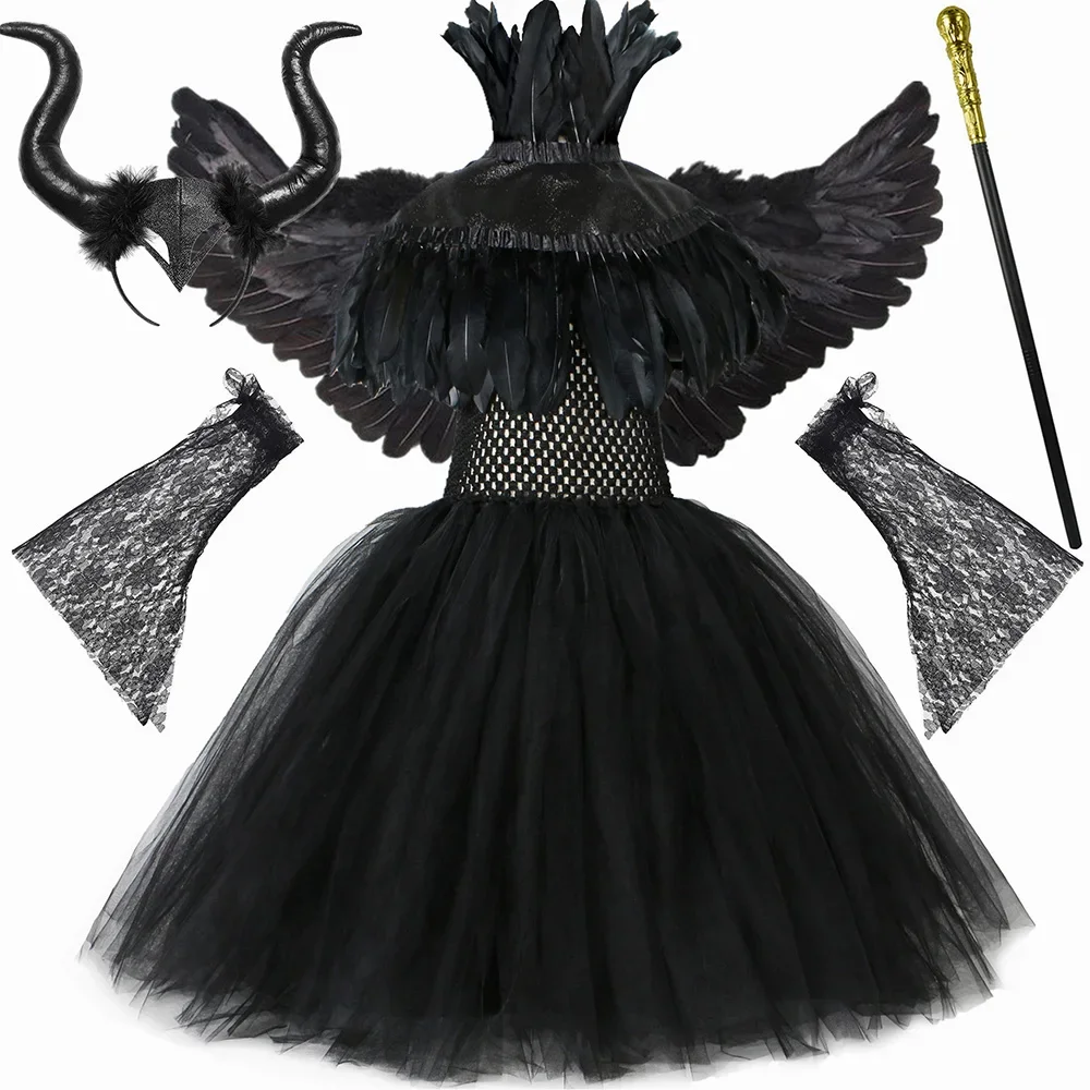 Cartoni Animati Vestito Di Carnevale Di Maleficent Costume Da