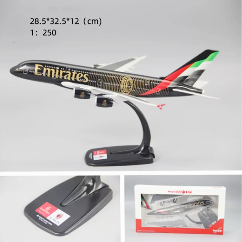 【箱付き】エティハド航空 A380 模型 1/250 1/250 Scale A380 ETIHAD Airline Aircraft Plastic ABS