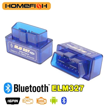 16 PIN Interfaccia V2.1 ELM327 OBD2 Mini Lettore di codici Strumento di scansione Scanner per auto per strumento diagnostico Android OBDII OBD 2 Per A