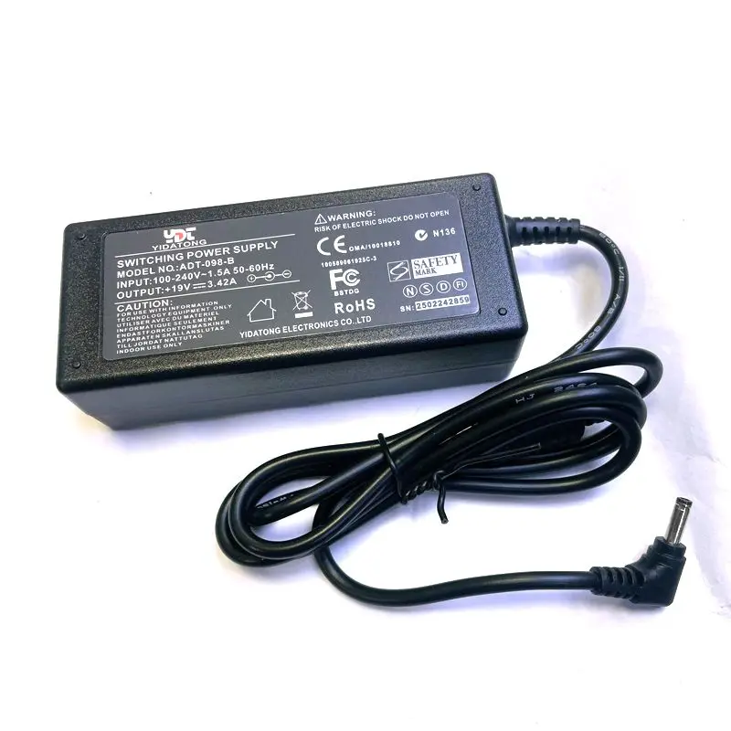 

19V 3.42A 65W 3.5*1.35mm 3.5x1.35 mm AC Adapter Power Supply Charger for Laptop